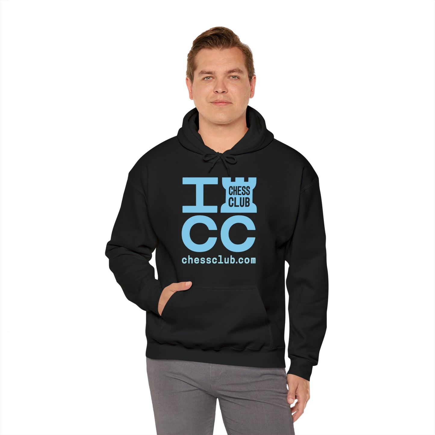 ICC Heavy Blend™ Hooded Sweatshirt - Blue logo