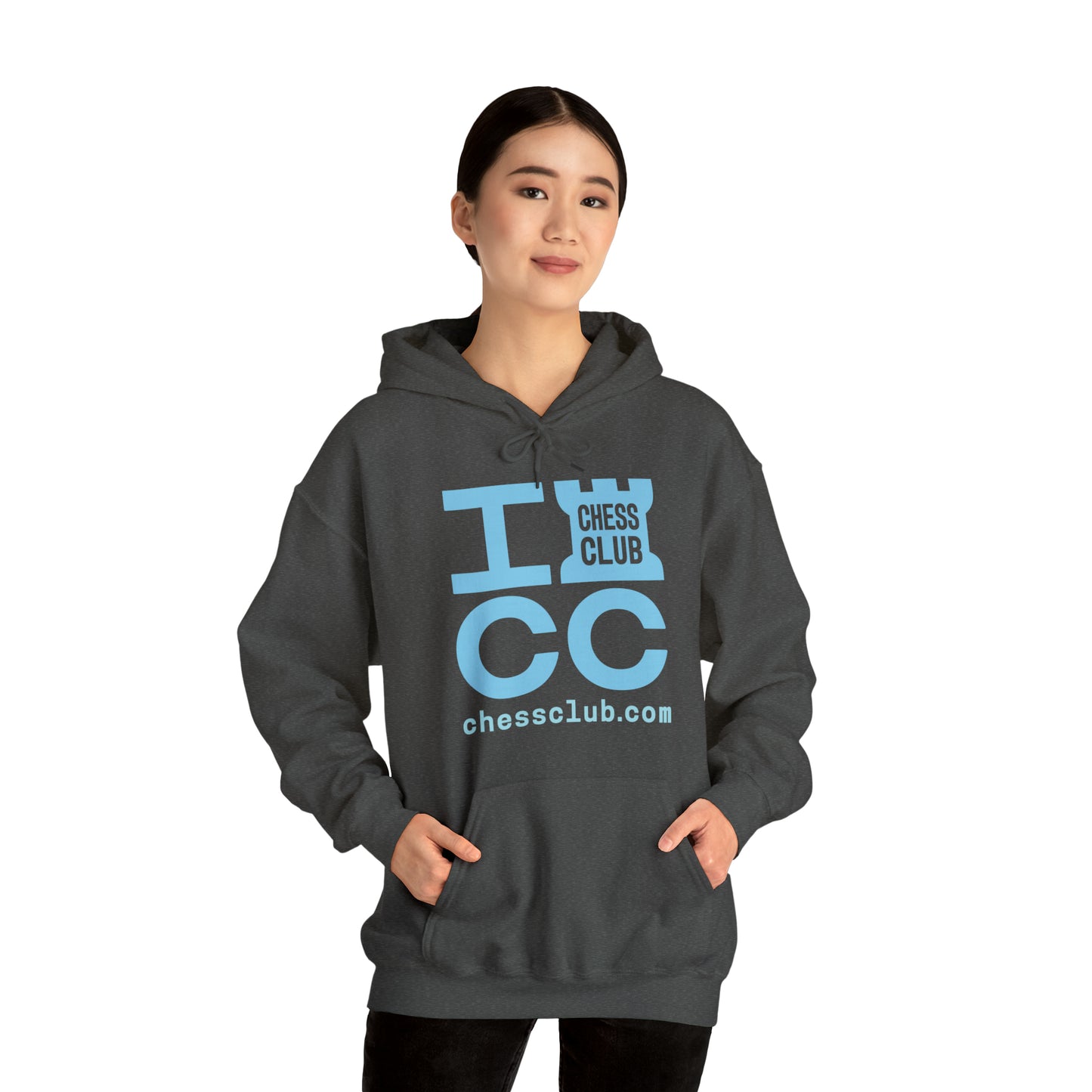 ICC Heavy Blend™ Hooded Sweatshirt - Blue logo