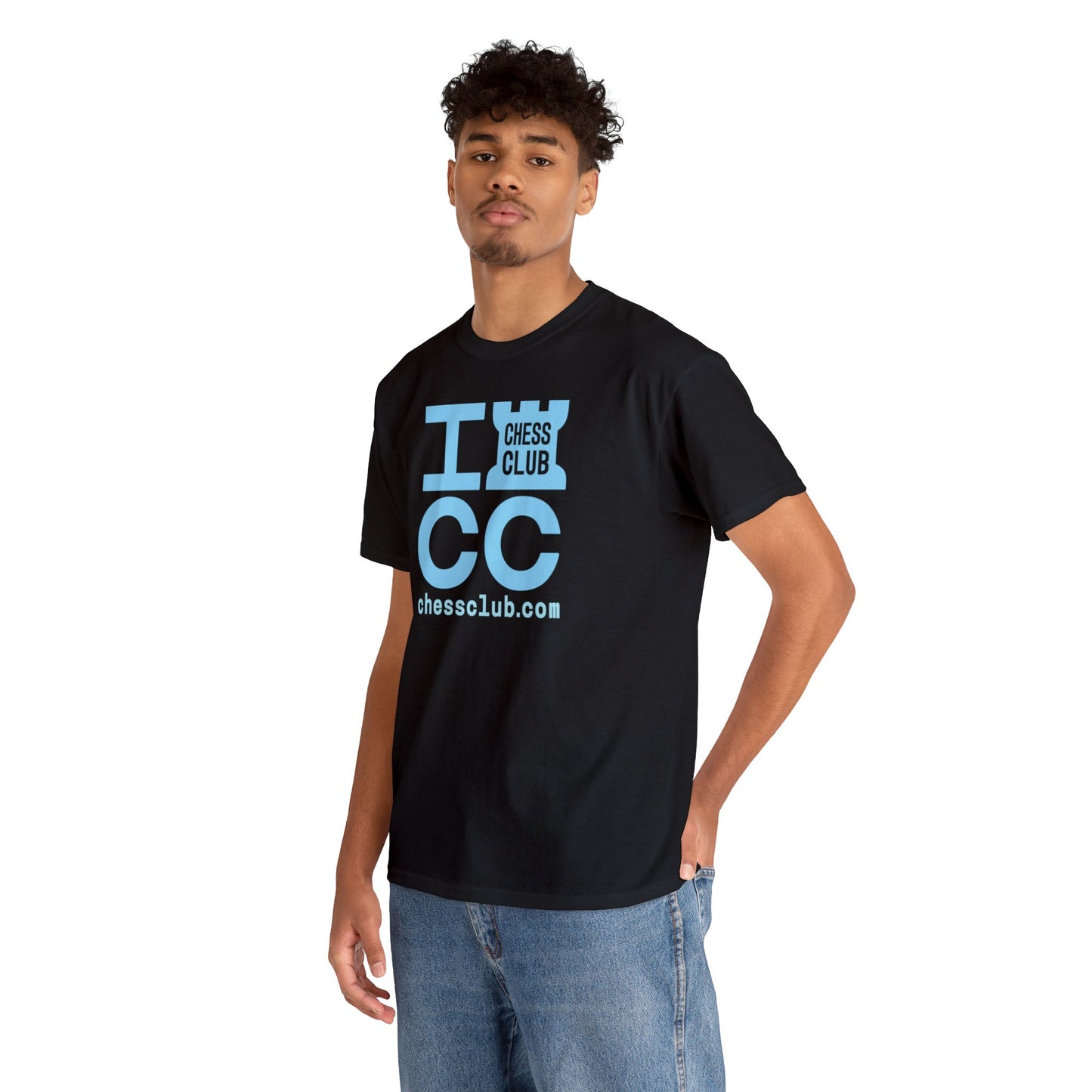 ICC Heavy Cotton Tee - Blue logo
