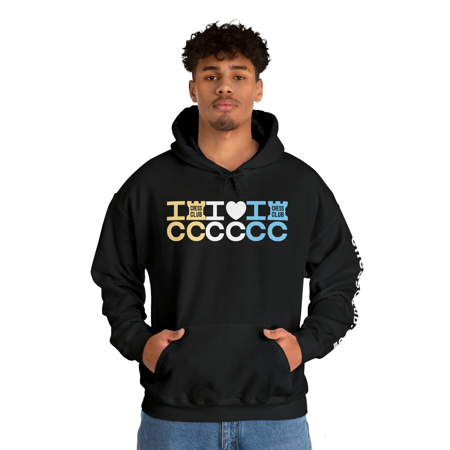 I Heart ICC Grid Heavy Blend™ Hooded Sweatshirt