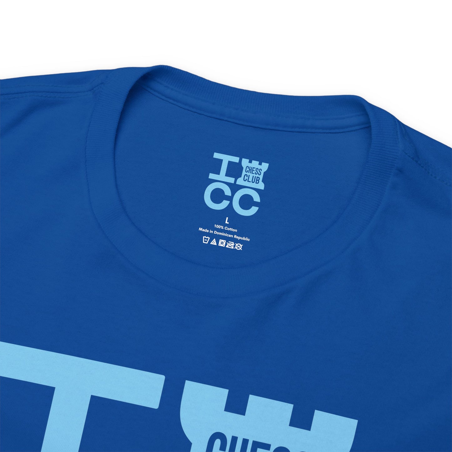 ICC Heavy Cotton Tee - Blue logo
