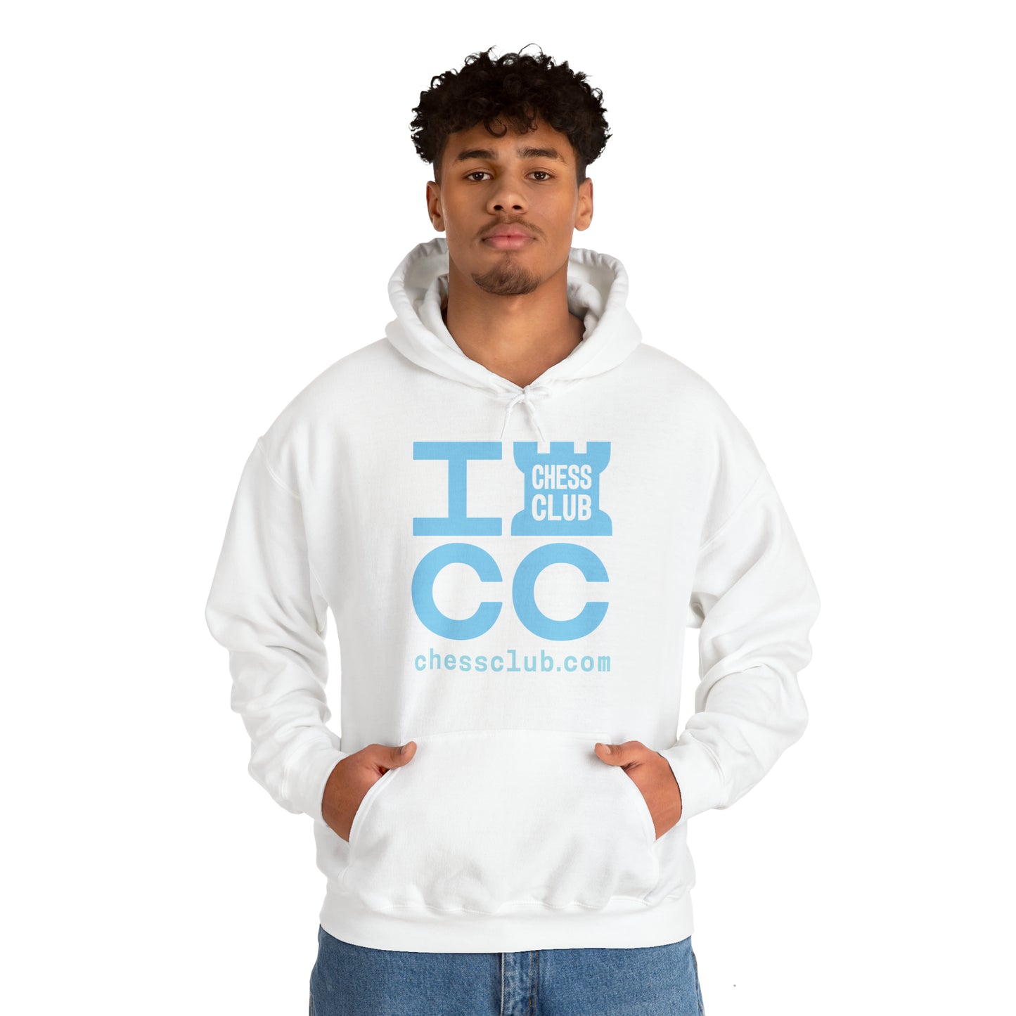 ICC Heavy Blend™ Hooded Sweatshirt - Blue logo