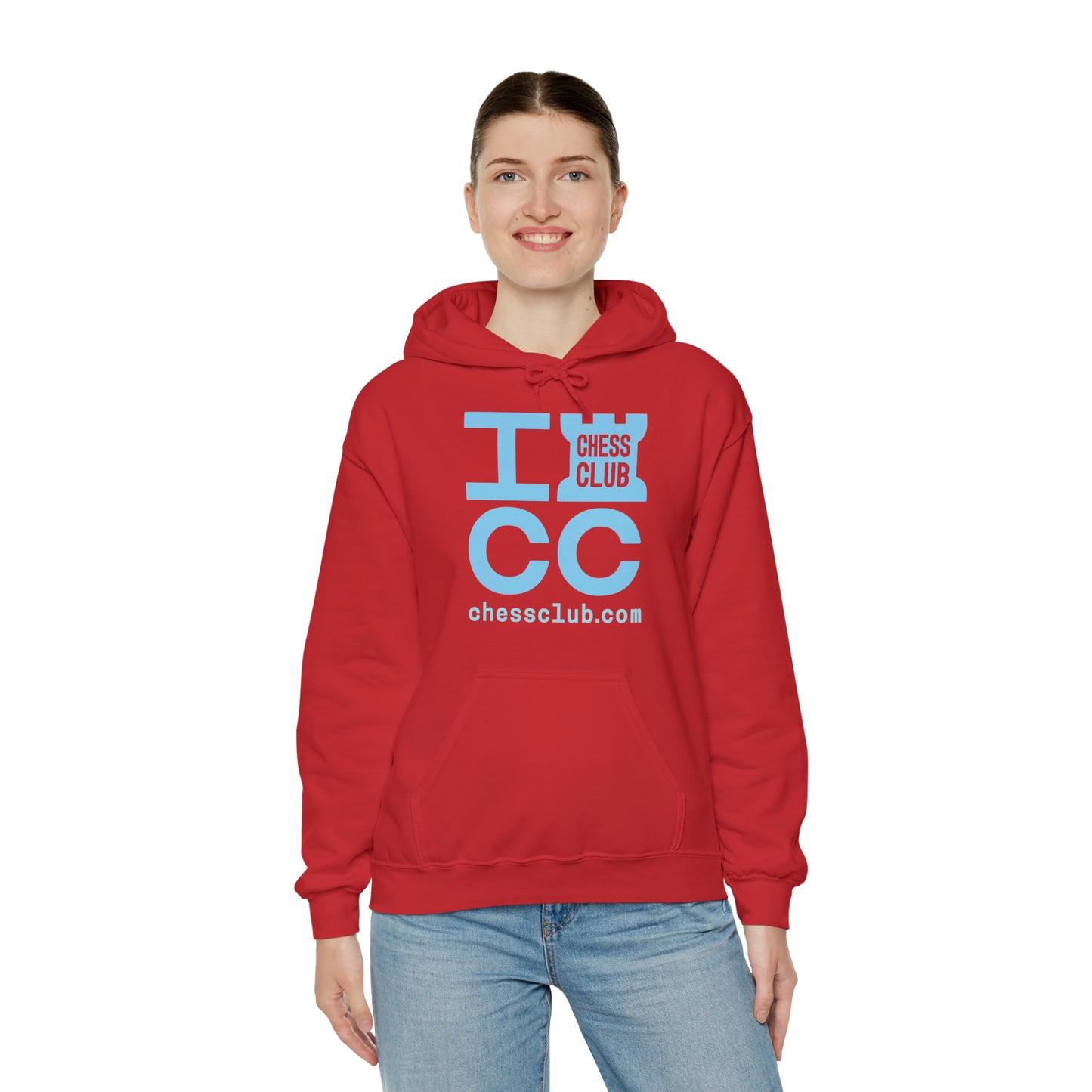 ICC Heavy Blend™ Hooded Sweatshirt - Blue logo