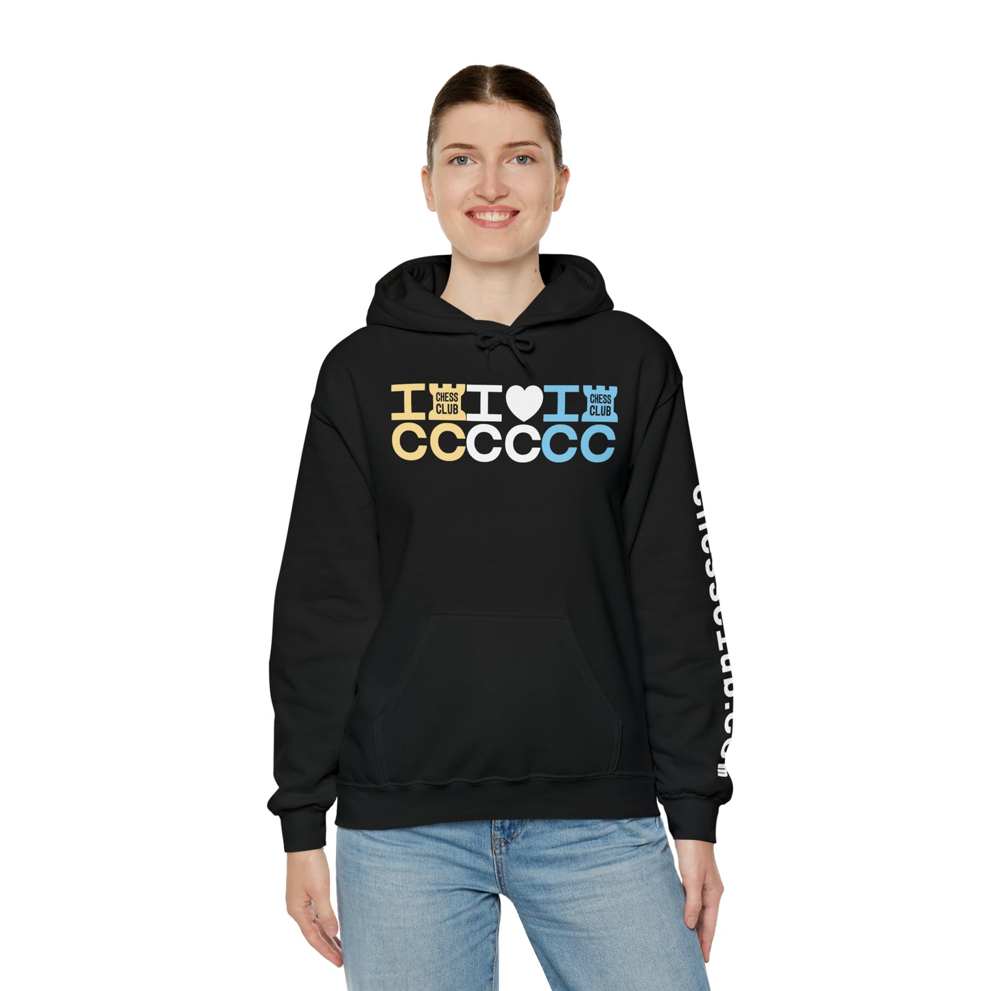 I Heart ICC Grid Heavy Blend™ Hooded Sweatshirt