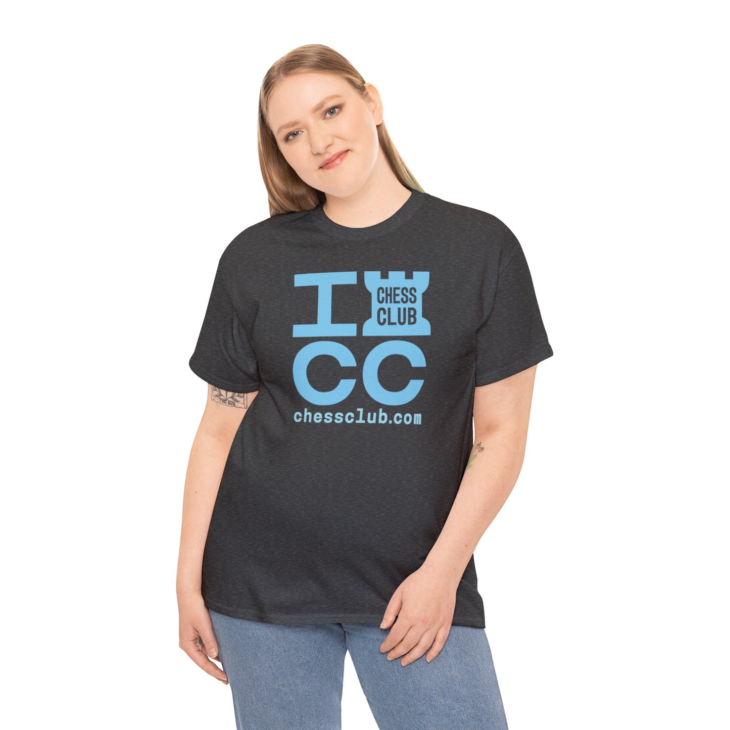 ICC Heavy Cotton Tee - Blue logo