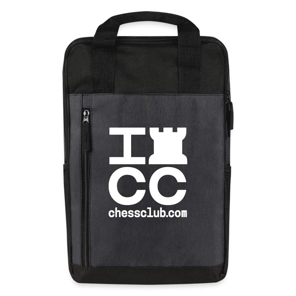 Laptop Backpack - heather dark gray/black