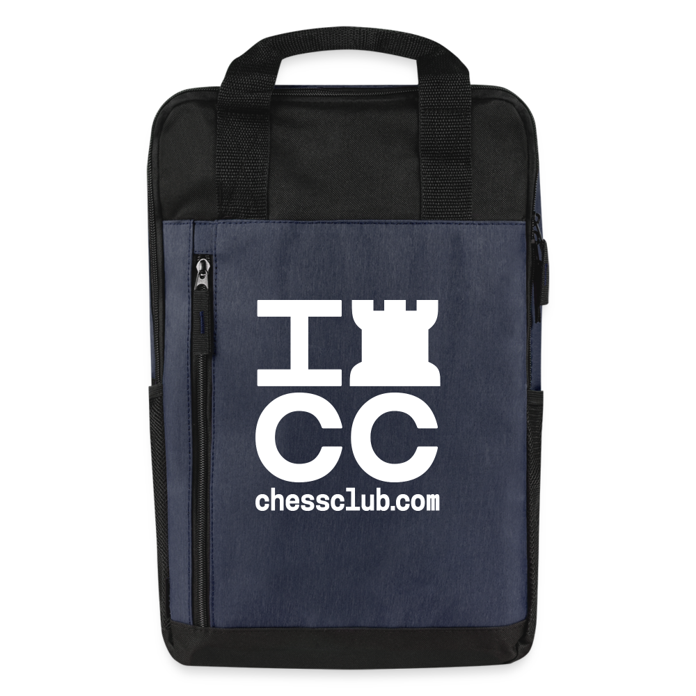Laptop Backpack - heather navy/black