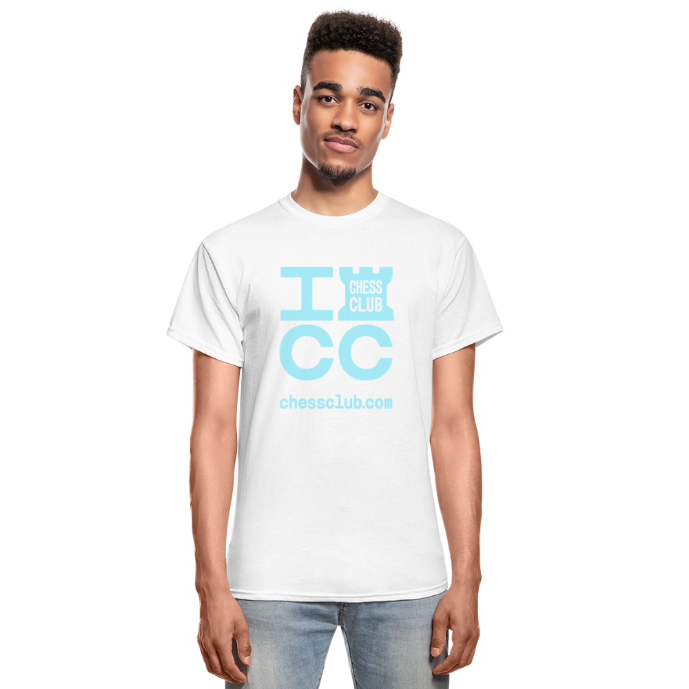 ICC Brand Blue Logo Ultra Cotton Adult T-Shirt - white