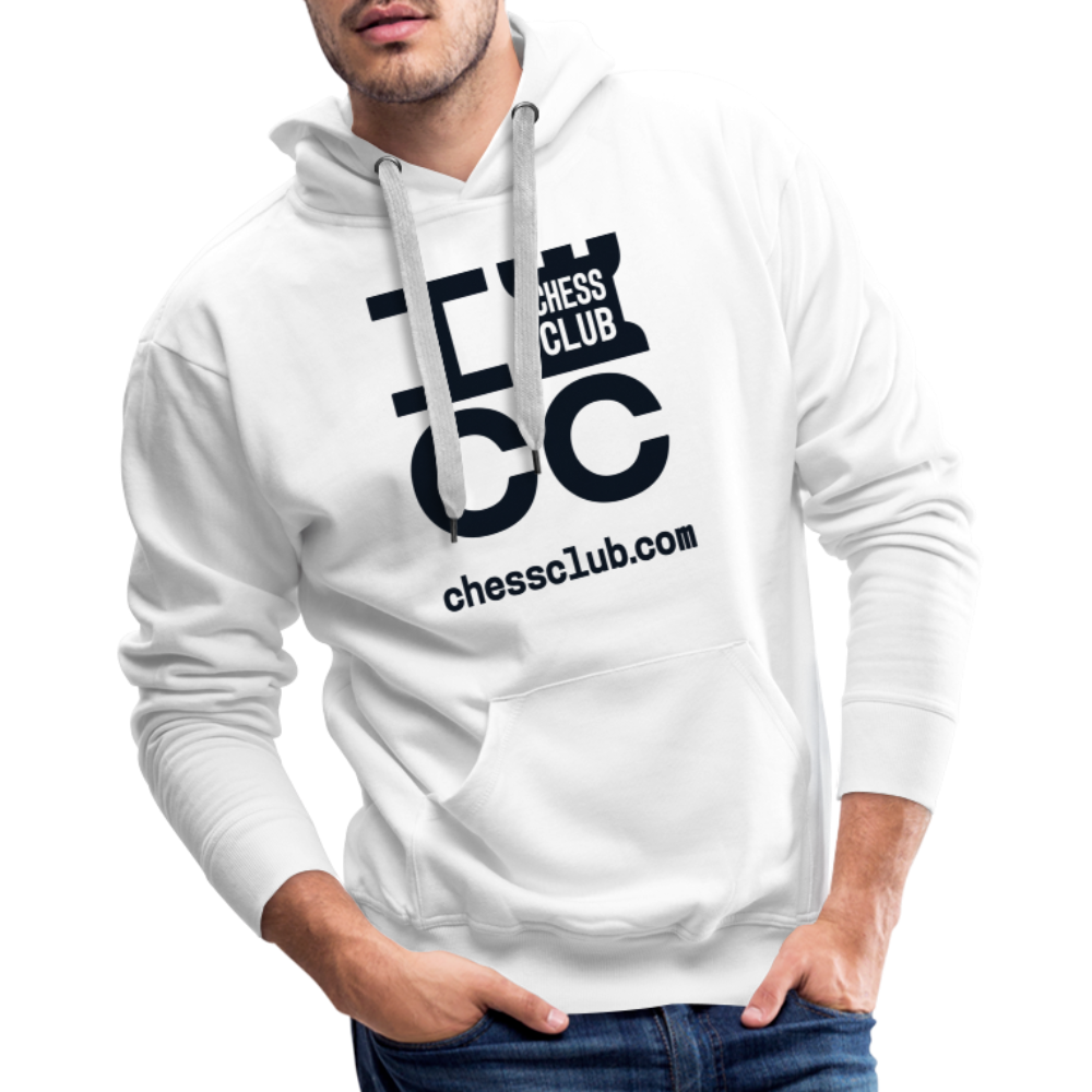 ICC Brand Black Logo Men’s Premium Hoodie - white