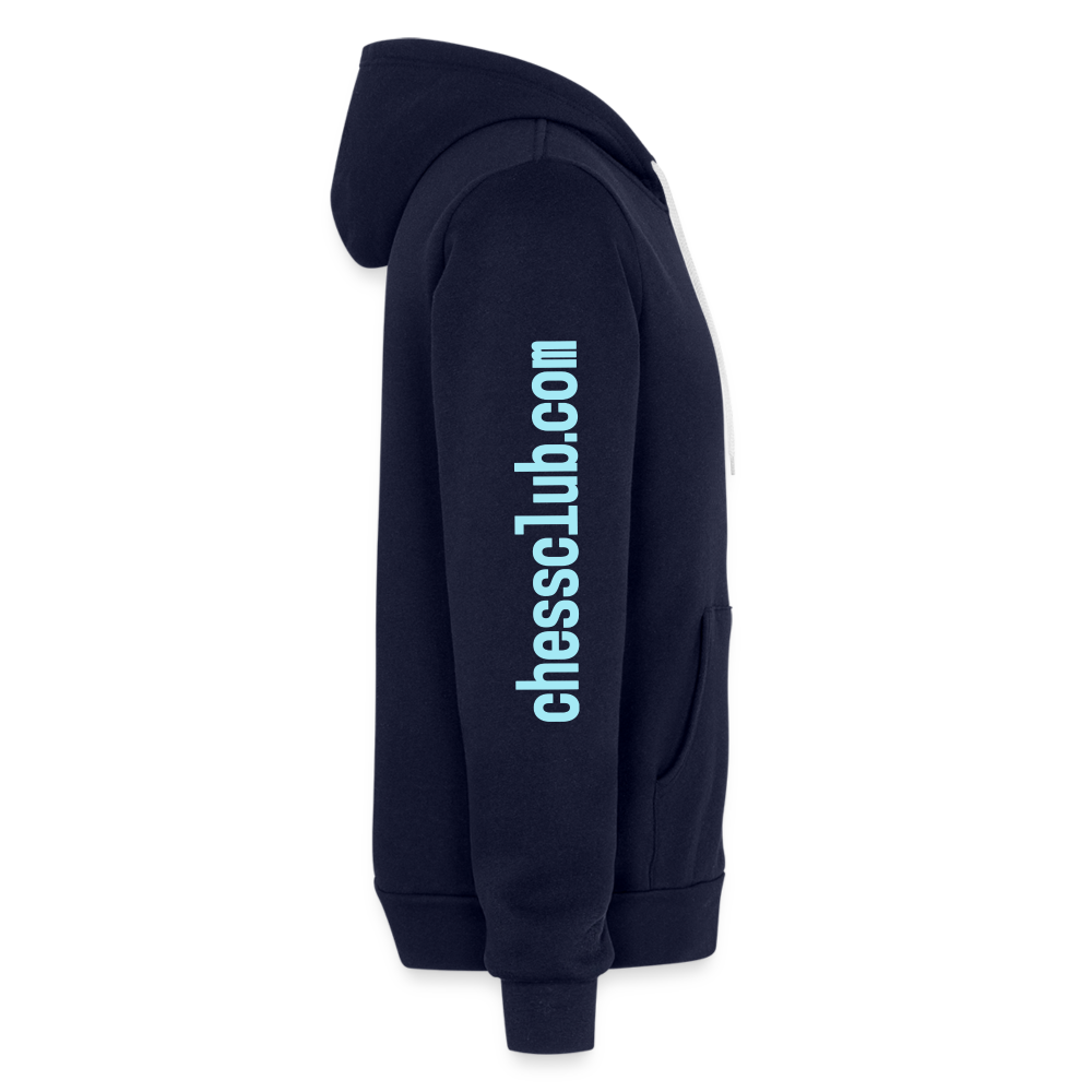 Bella + Canvas Unisex Full Zip Hoodie - navy