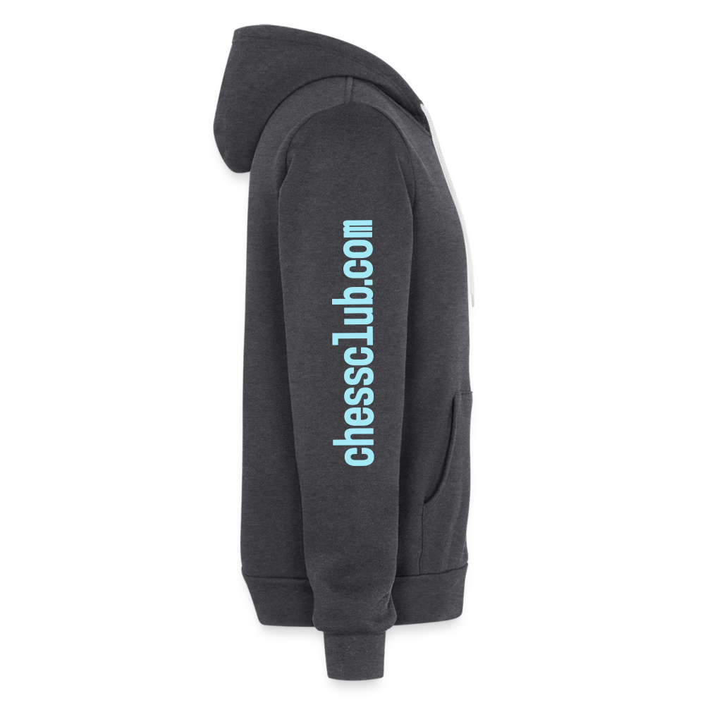 Bella + Canvas Unisex Full Zip Hoodie - charcoal grey