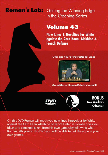 Roman's Lab Vol 43: New Lines & Novelties against the Caro Kann, Alekhine & French (over 1h)