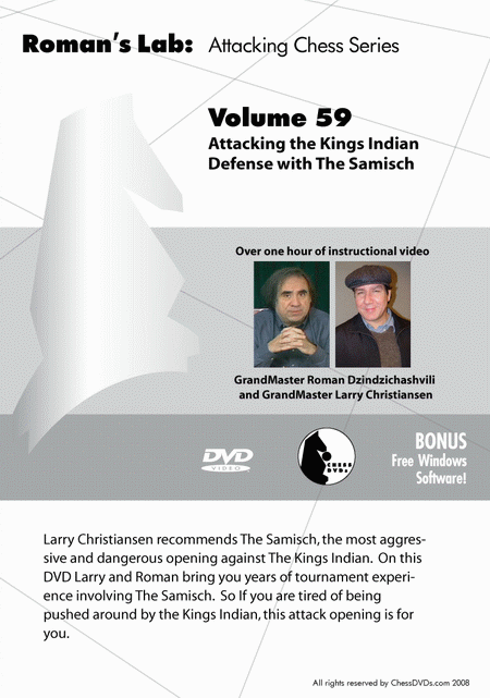 Roman's Lab Vol 59: Attacking the Kings Indian Defense with the Samisch (over 1h)