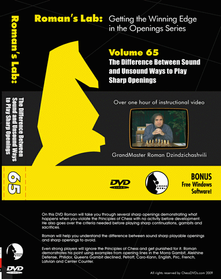 Roman's Lab Vol 65: The Difference Between Sound and Unsound Ways To Play Sharp Openings (over 1h)