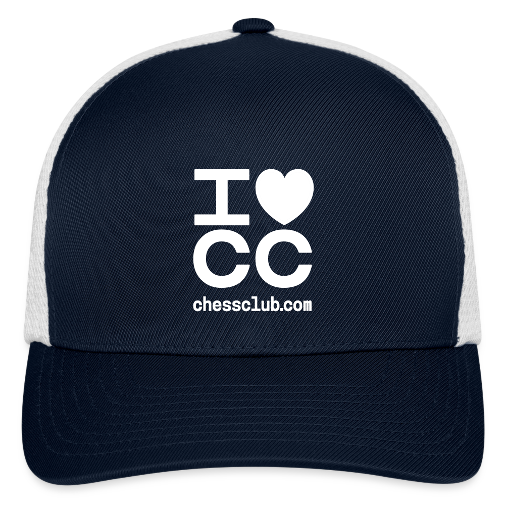 I Heart ICC Flexfit Fitted Baseball Cap - navy/white