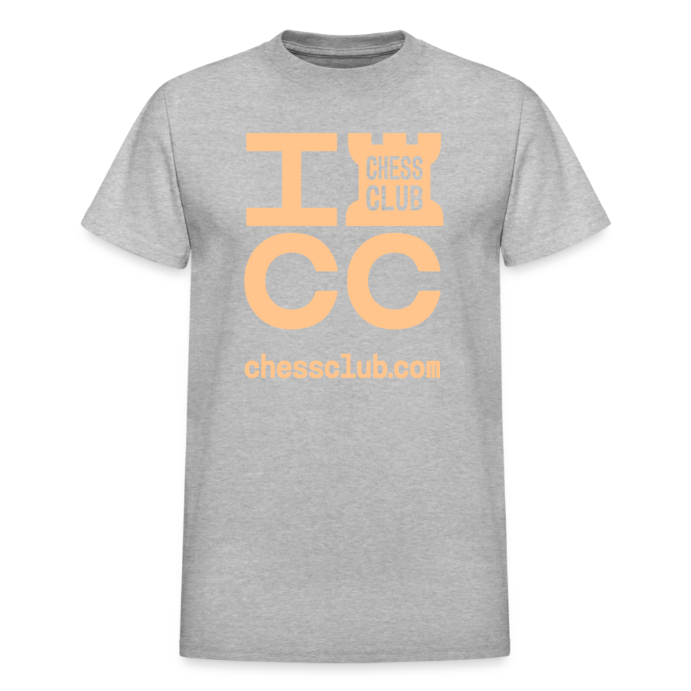 ICC Brand Orange Logo Ultra Cotton Adult T-Shirt - heather gray