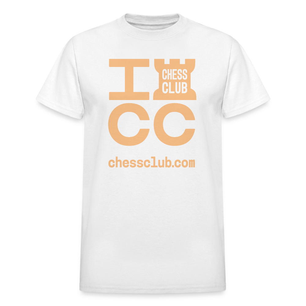 ICC Brand Orange Logo Ultra Cotton Adult T-Shirt - white