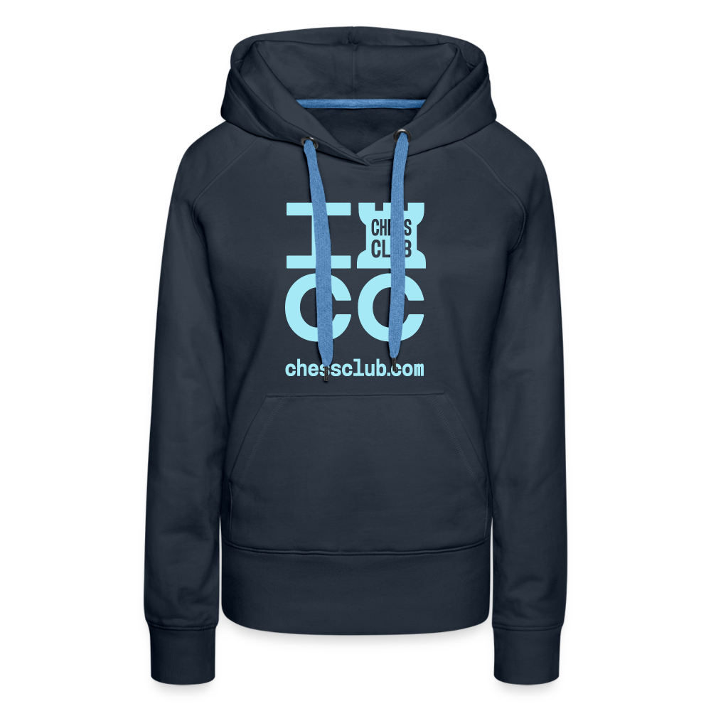 ICC Brand Blue Logo Women’s Premium Hoodie - navy