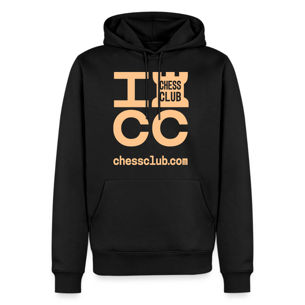 ICC Brand Orange Logo Men’s Premium Hoodie - black