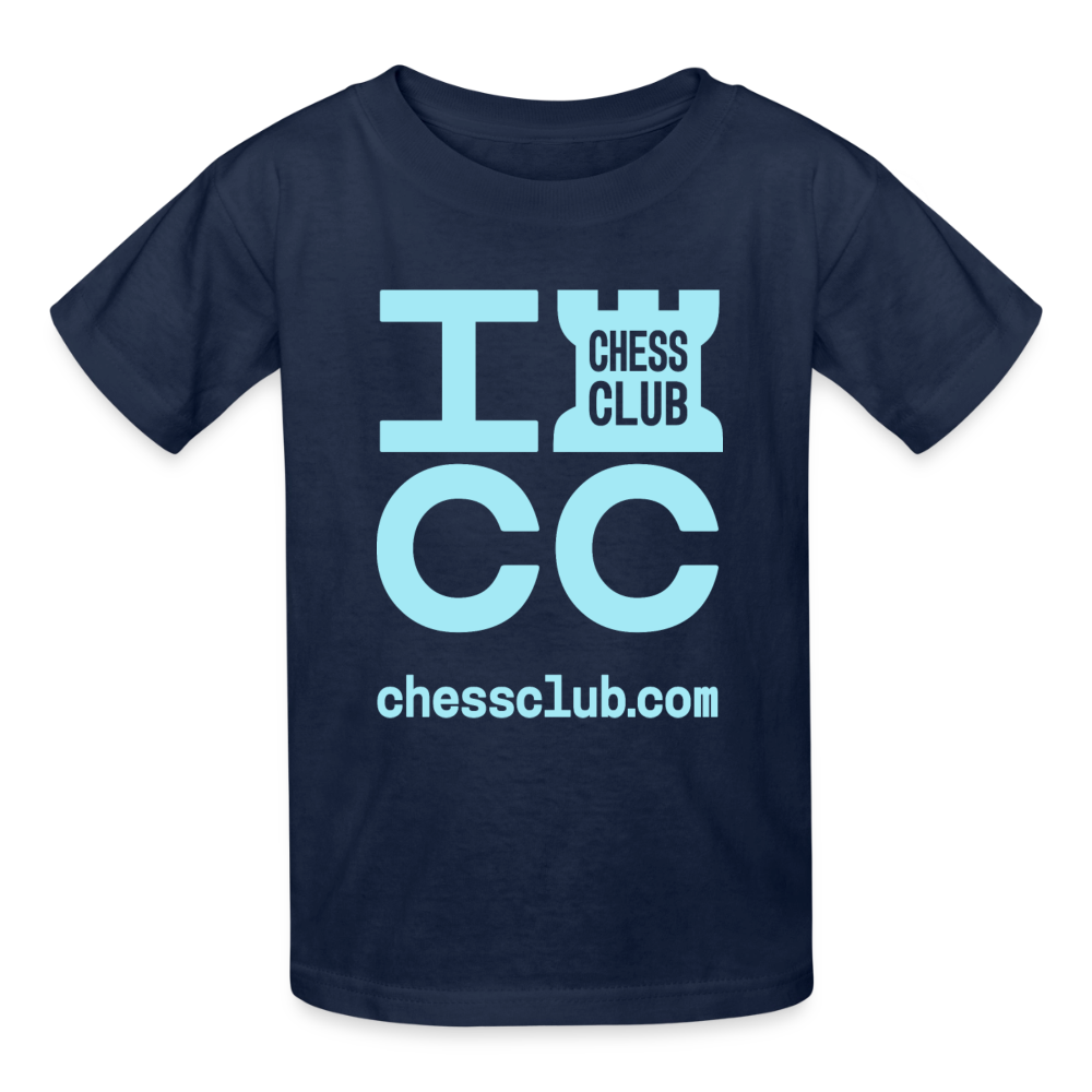 ICC Brand Blue Logo Youth T-Shirt - navy