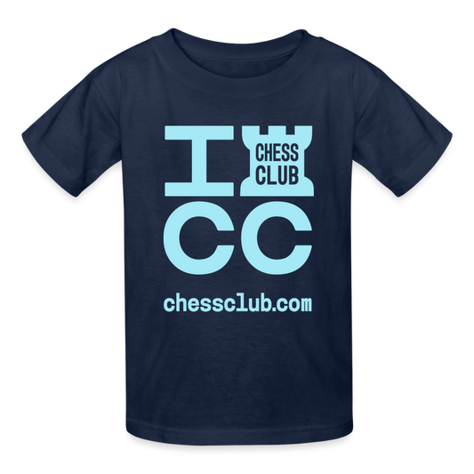ICC Brand Blue Logo Youth T-Shirt - navy