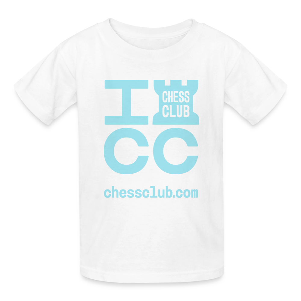 ICC Brand Blue Logo Youth T-Shirt - white