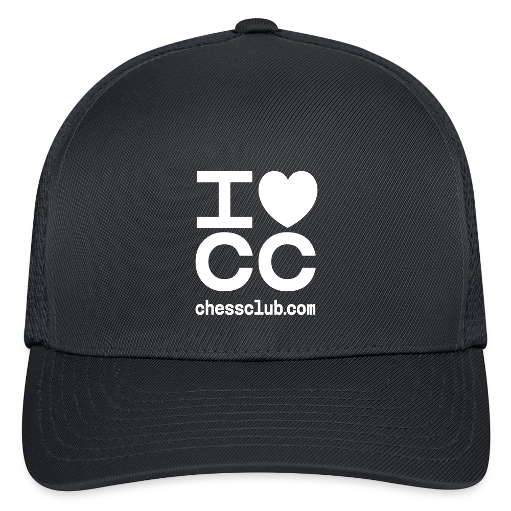 I Heart ICC Flexfit Fitted Baseball Cap - charcoal