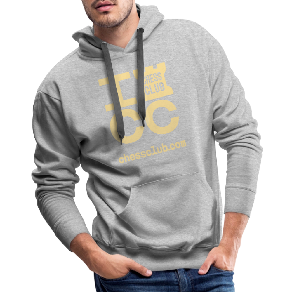 ICC Brand Yellow Logo Men’s Premium Hoodie - heather grey