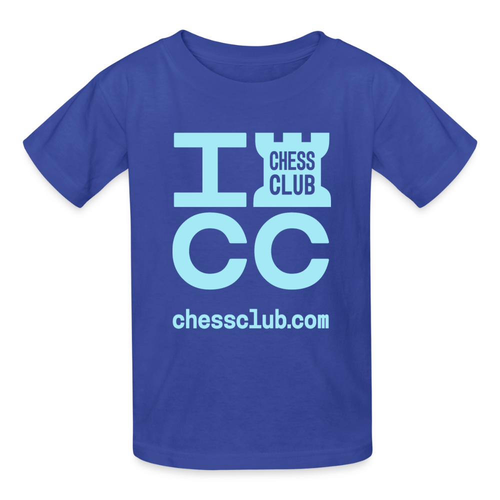 ICC Brand Blue Logo Youth T-Shirt - royal blue