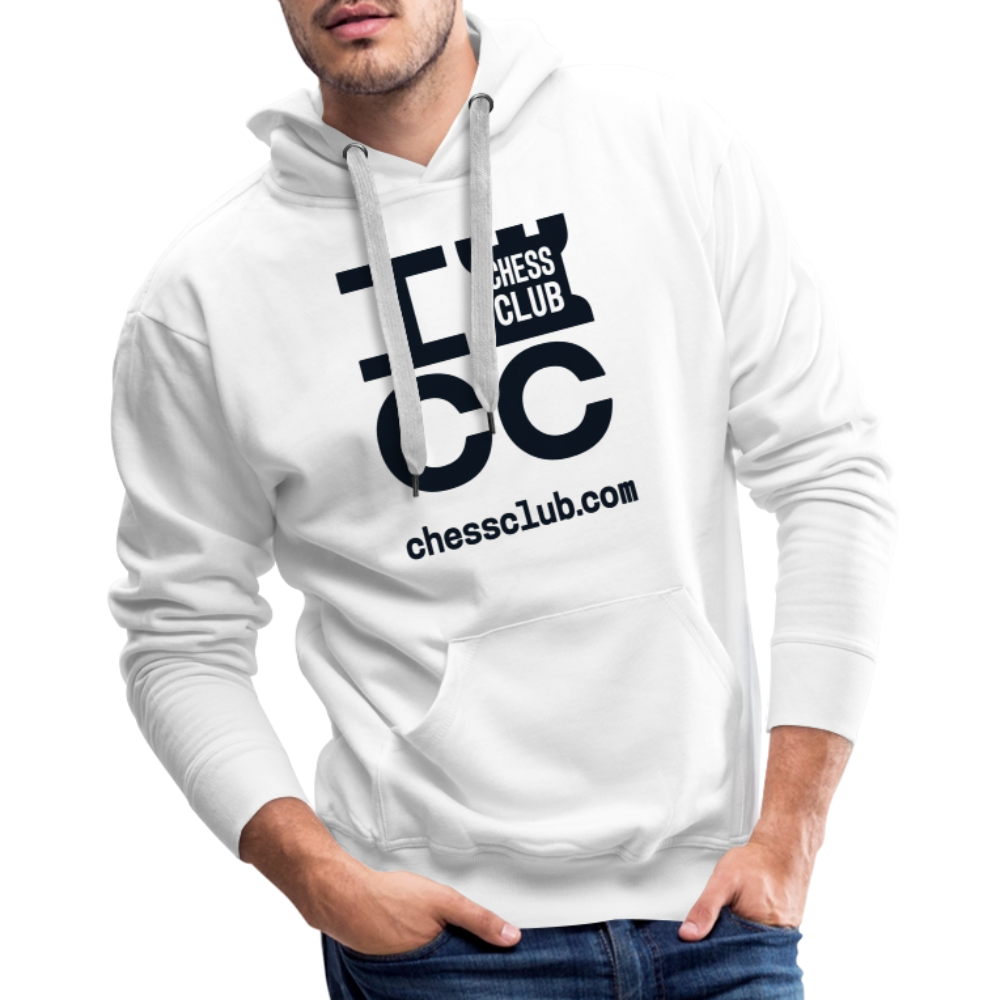 ICC Brand Black Logo Men’s Premium Hoodie - white