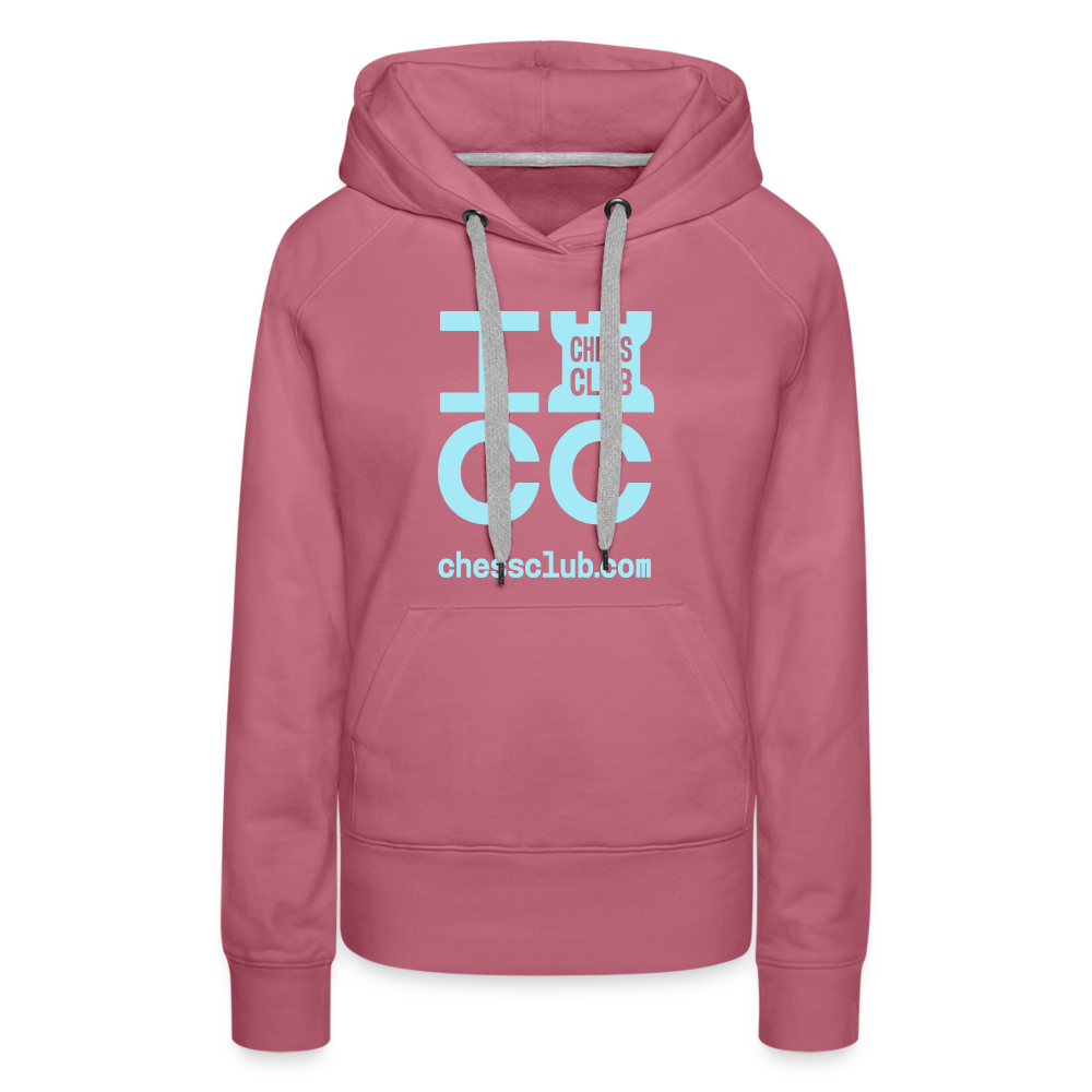 ICC Brand Blue Logo Women’s Premium Hoodie - mauve