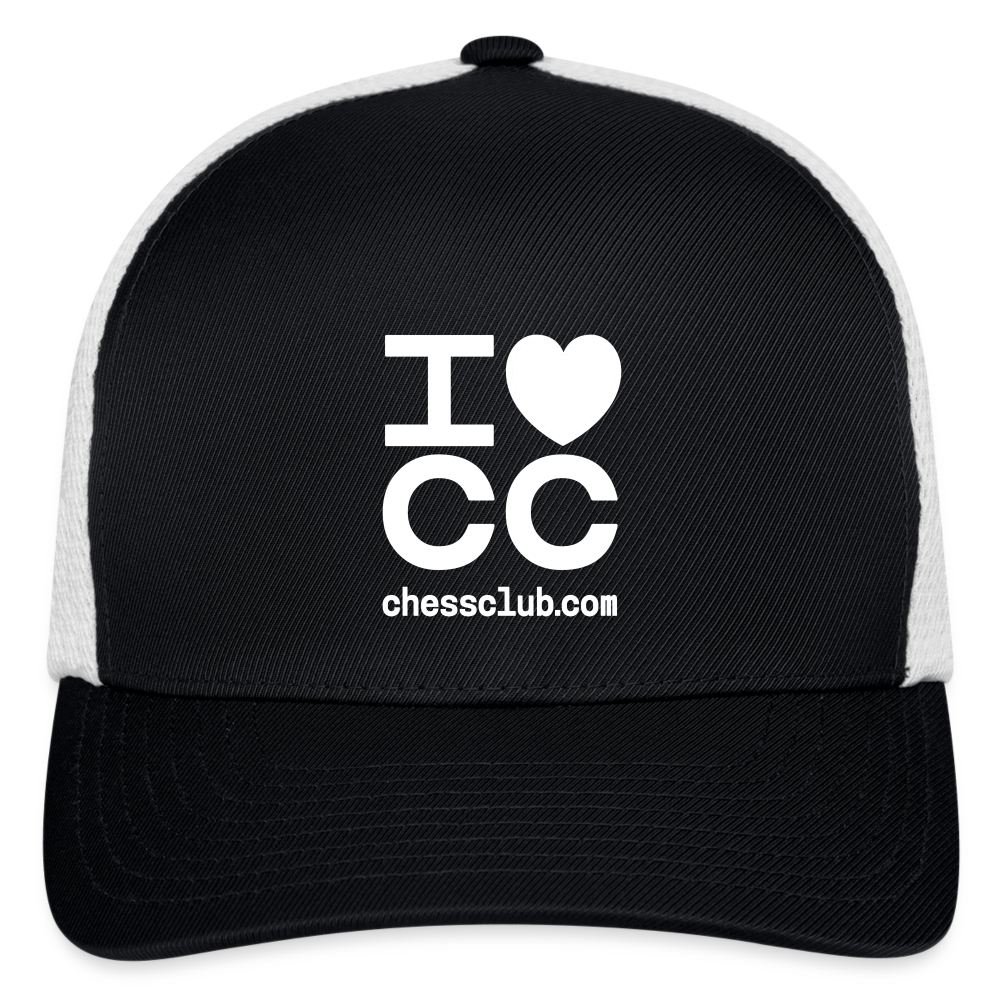 I Heart ICC Flexfit Fitted Baseball Cap - black/white