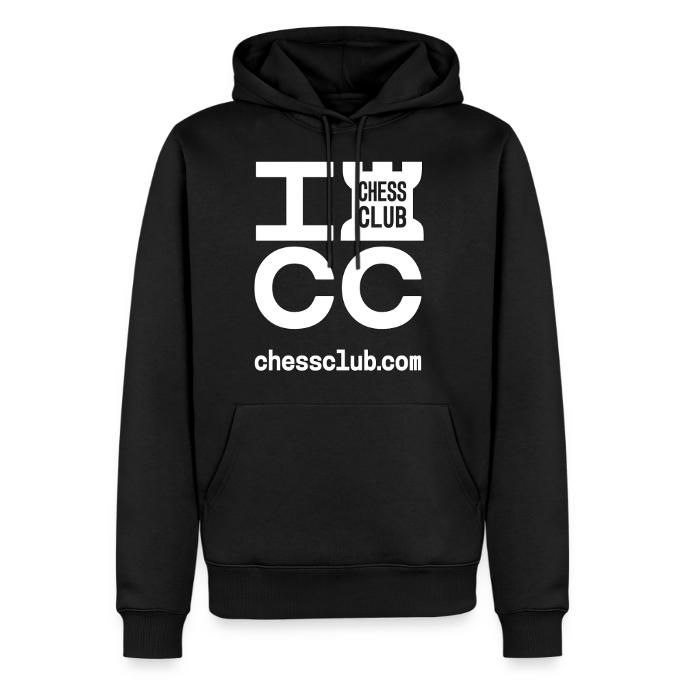 ICC Brand White Logo Men’s Premium Hoodie - black
