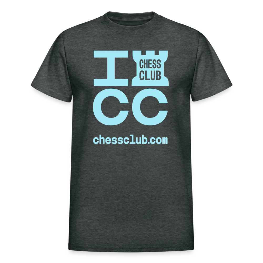 ICC Brand Blue Logo Ultra Cotton Adult T-Shirt - deep heather