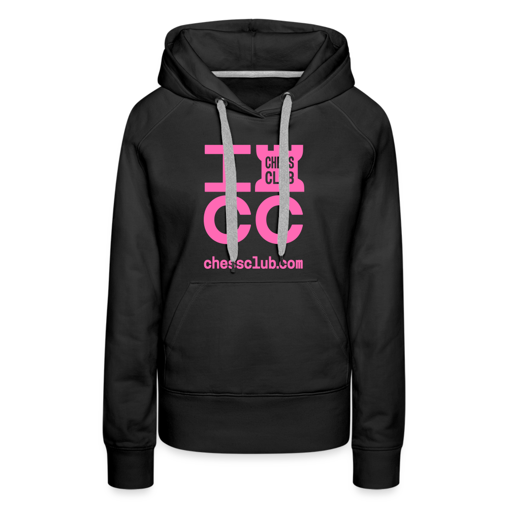 ICC Brand Pink Logo Women’s Premium Hoodie - black