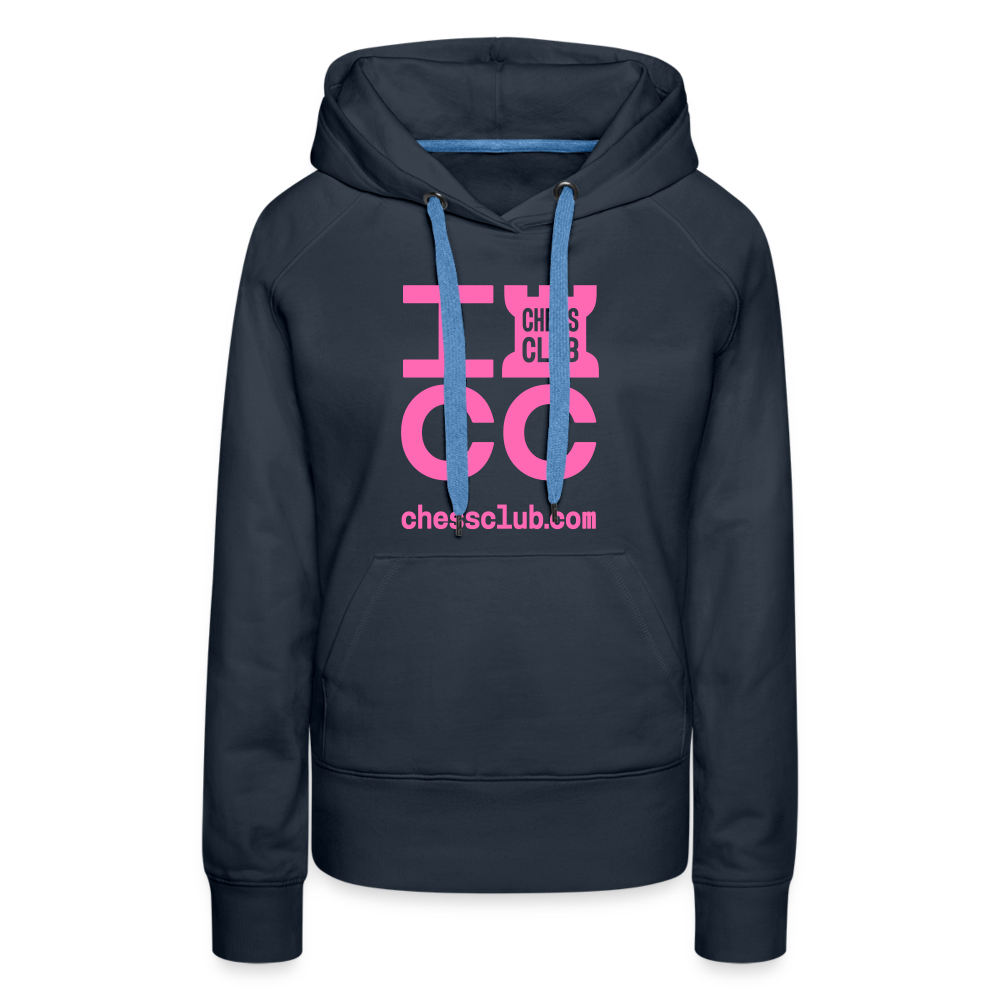 ICC Brand Pink Logo Women’s Premium Hoodie - navy