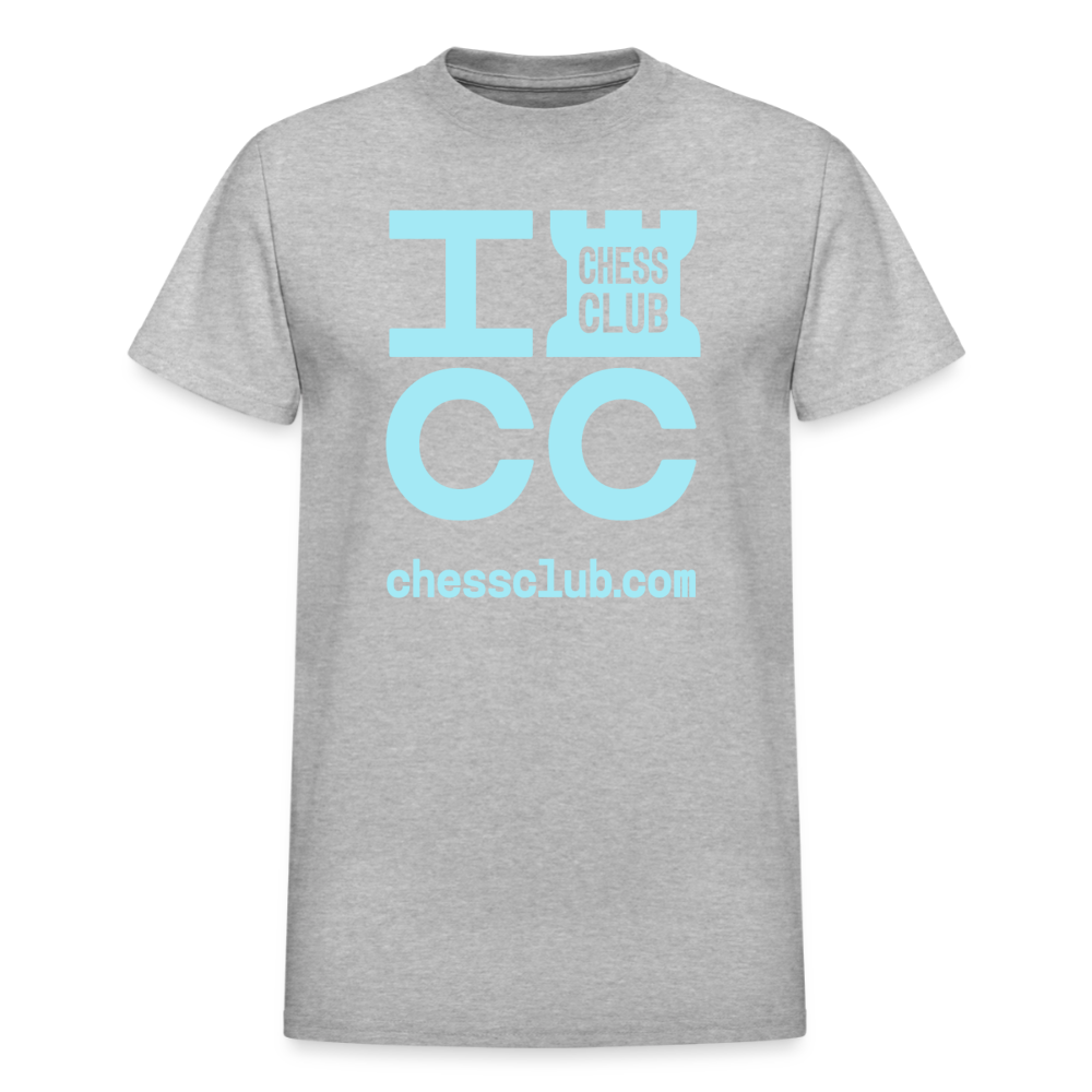 ICC Brand Blue Logo Ultra Cotton Adult T-Shirt - heather gray