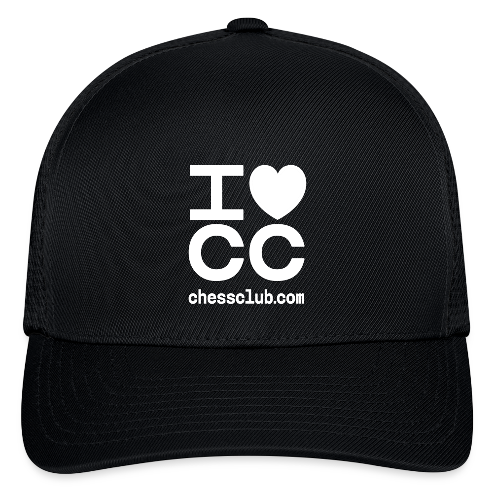 I Heart ICC Flexfit Fitted Baseball Cap - black