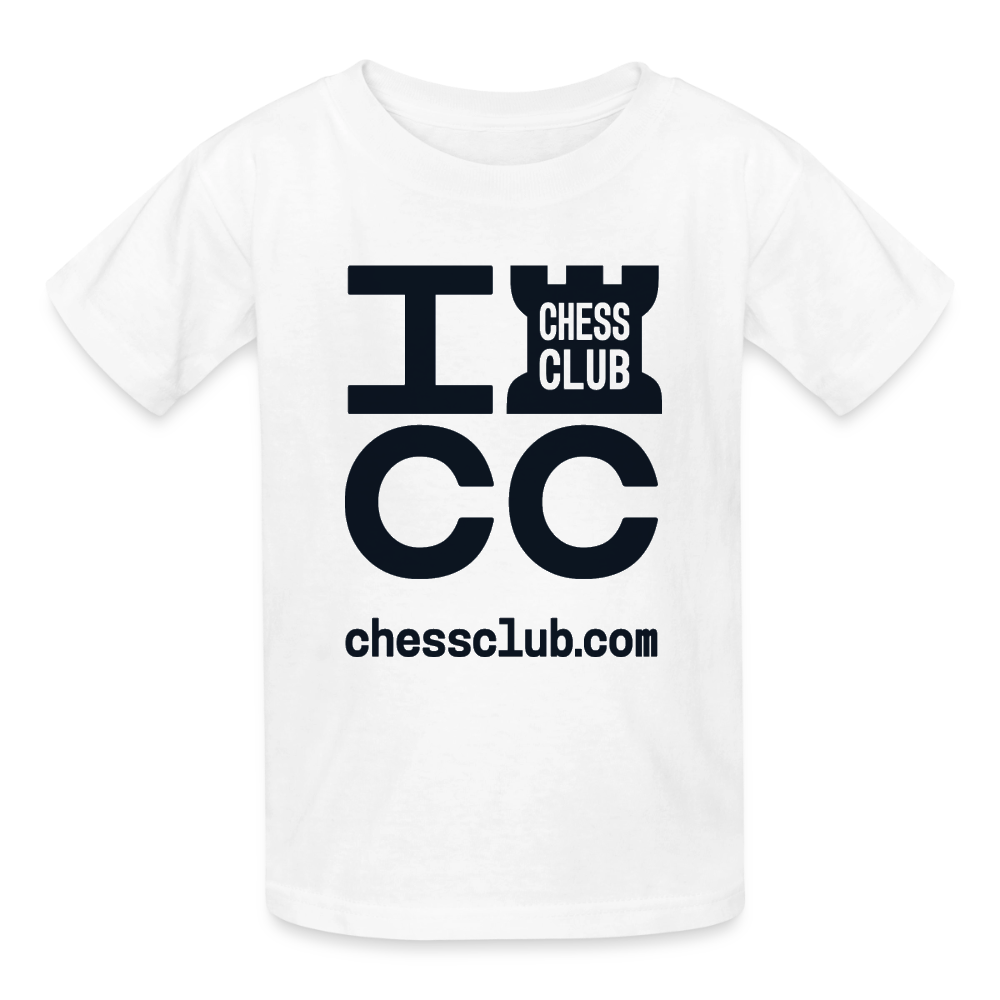 ICC Brand Black Logo Youth T-Shirt - white