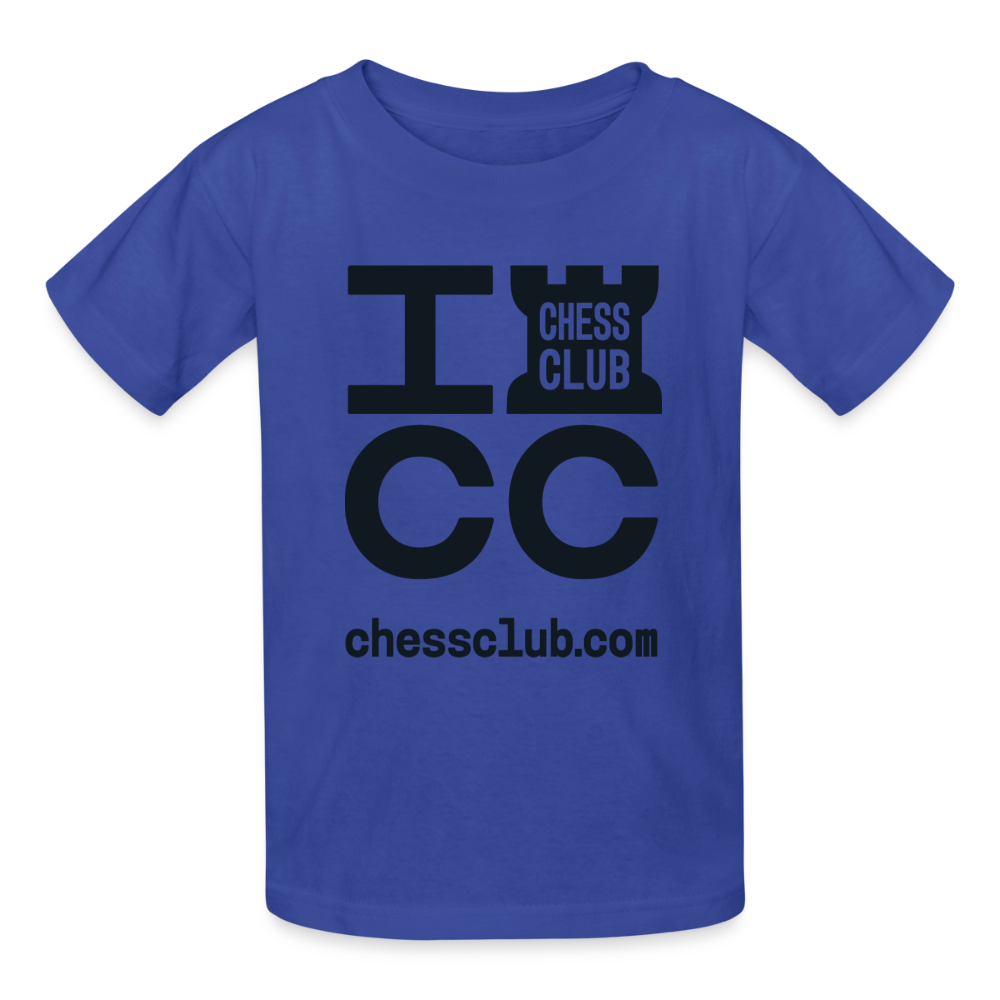 ICC Brand Black Logo Youth T-Shirt - royal blue