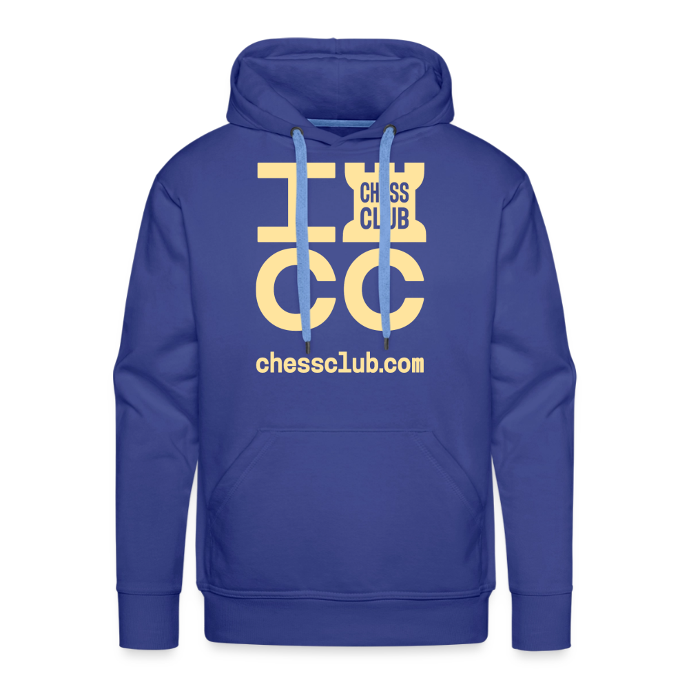 ICC Brand Yellow Logo Men’s Premium Hoodie - royal blue
