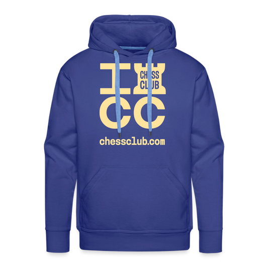 ICC Brand Yellow Logo Men’s Premium Hoodie - royal blue