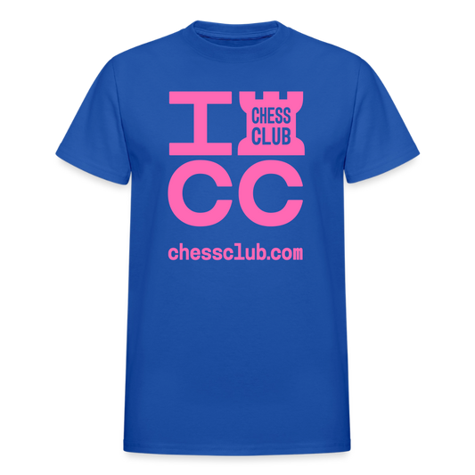ICC Brand Pink Logo Ultra Cotton Adult T-Shirt - royal blue