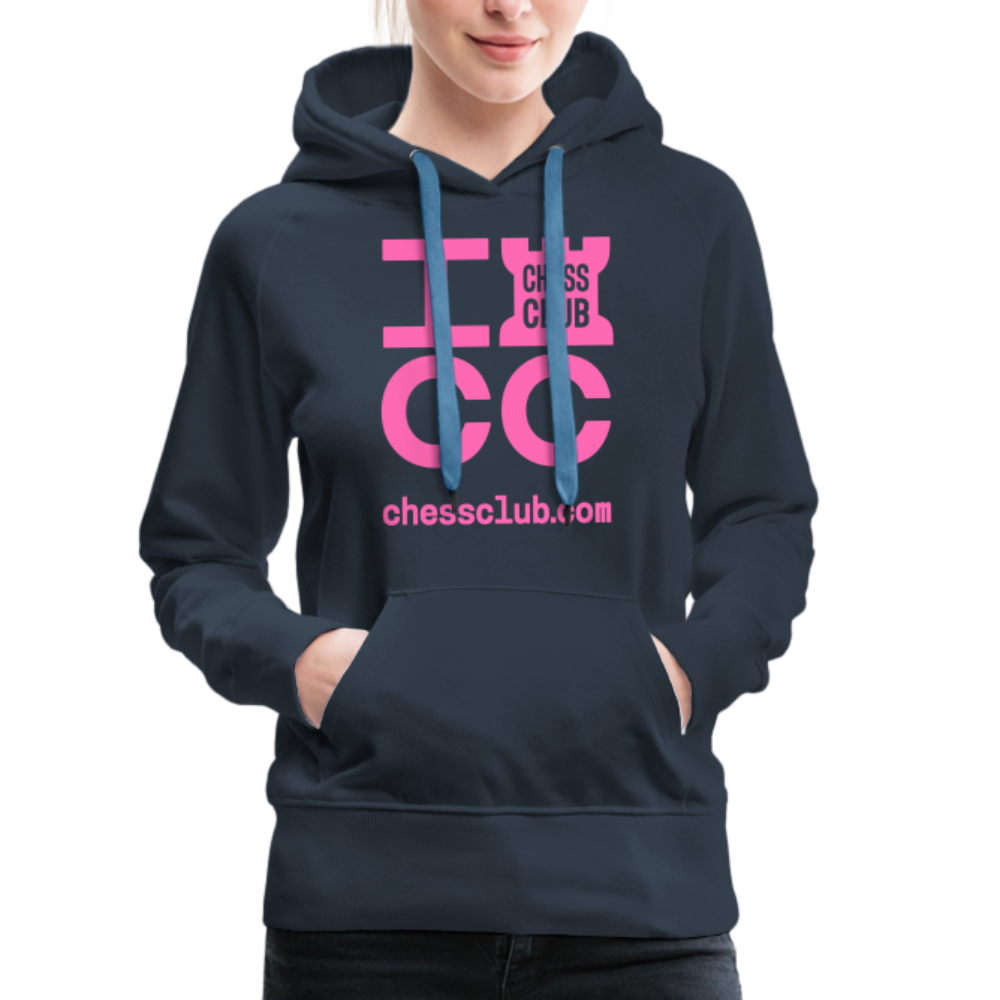 ICC Brand Pink Logo Women’s Premium Hoodie - navy