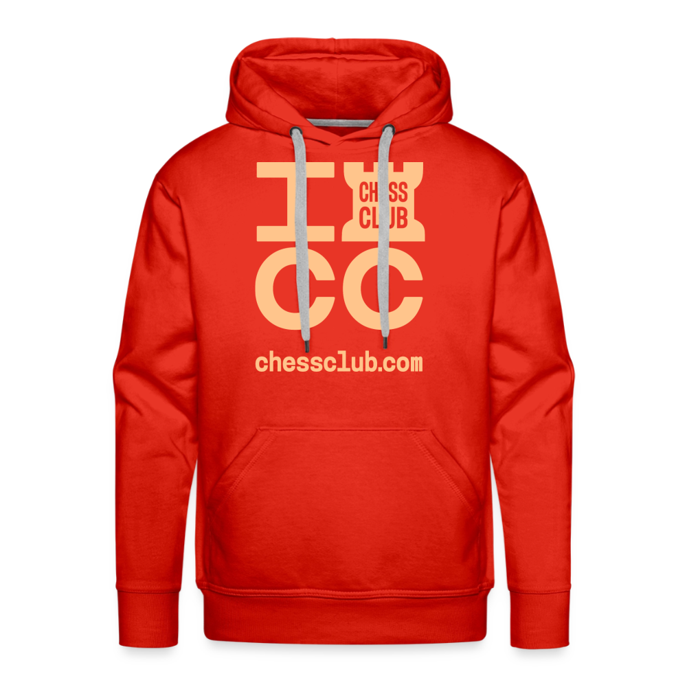 ICC Brand Orange Logo Men’s Premium Hoodie - red
