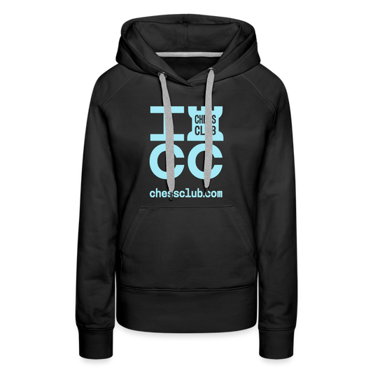 ICC Brand Blue Logo Women’s Premium Hoodie - black