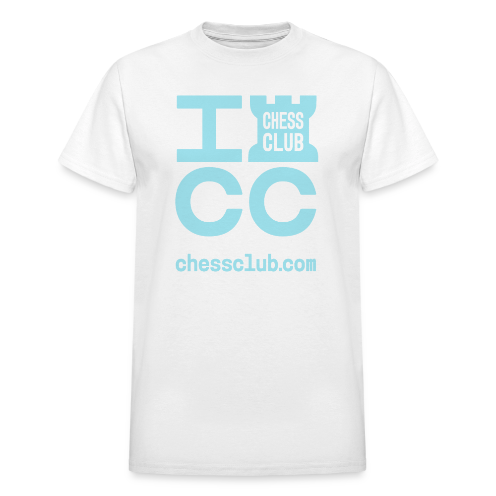 ICC Brand Blue Logo Ultra Cotton Adult T-Shirt - white