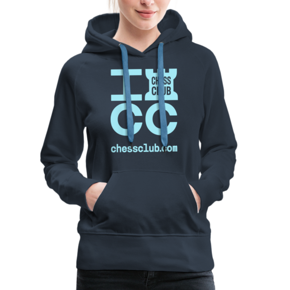 ICC Brand Blue Logo Women’s Premium Hoodie - navy