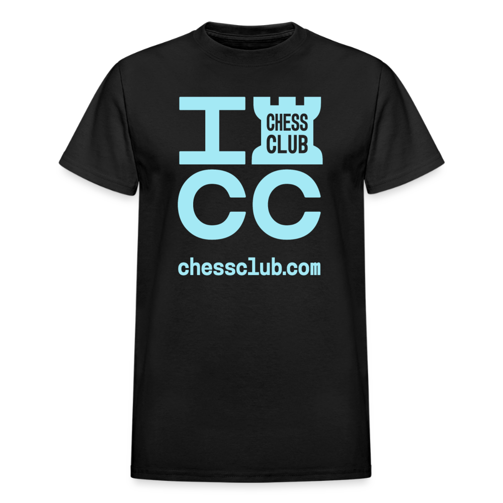 ICC Brand Blue Logo Ultra Cotton Adult T-Shirt - black
