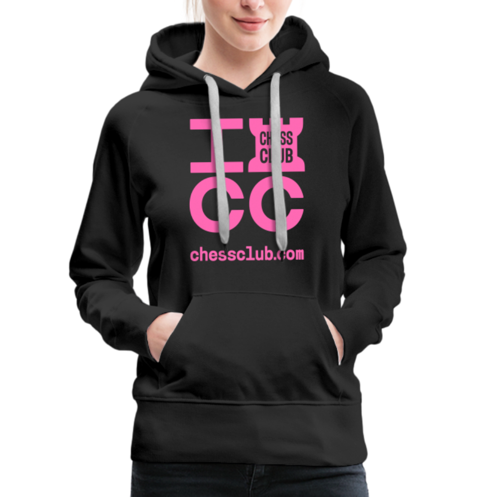 ICC Brand Pink Logo Women’s Premium Hoodie - black